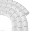 Manga/tubo para cabos Neomounts ADS06-142WH Ø25 mm branco para gestão de cabos