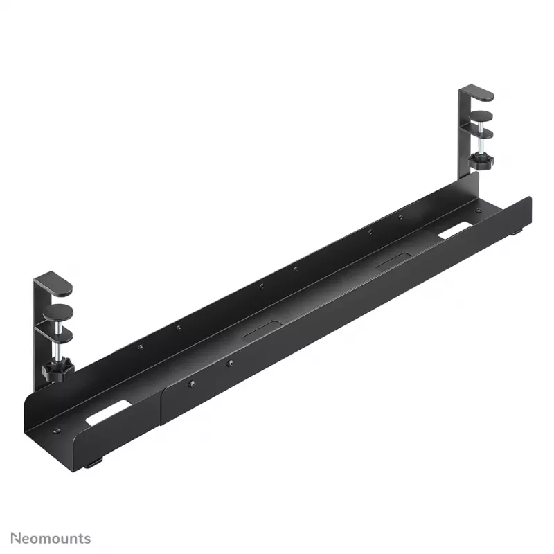 Calha para cabos Neomounts ADS07-120BL universal com clipe, 120 mm de largura, preto