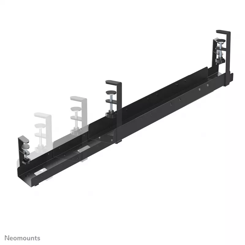 Calha para cabos Neomounts ADS07-120BL universal com clipe, 120 mm de largura, preto