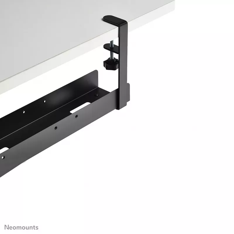 Calha para cabos Neomounts ADS07-120BL universal com clipe, 120 mm de largura, preto