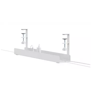 Calha para cabos Neomounts ADS07-121WH design com clipe, montagem universal, branco