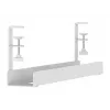 Calha para cabos Neomounts ADS07-121WH design com clipe, montagem universal, branco