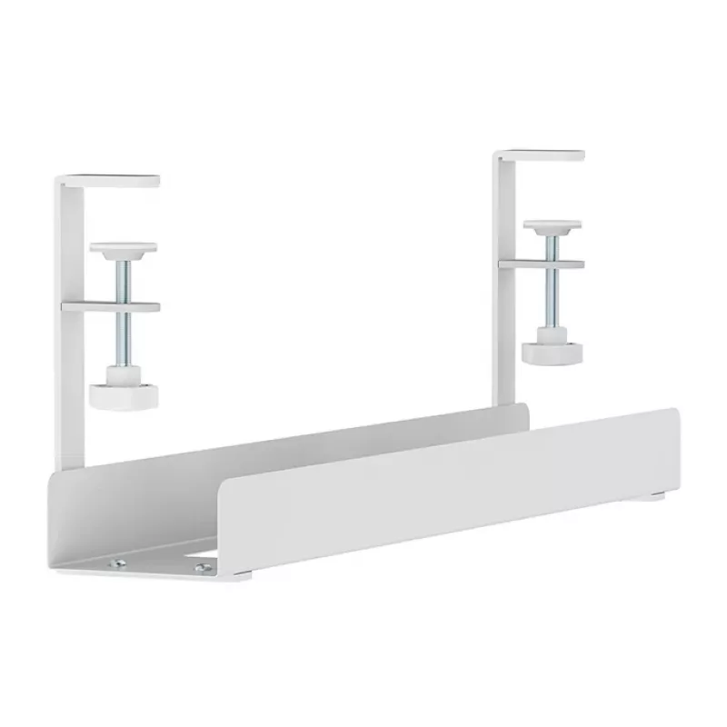 Calha para cabos Neomounts ADS07-121WH design com clipe, montagem universal, branco