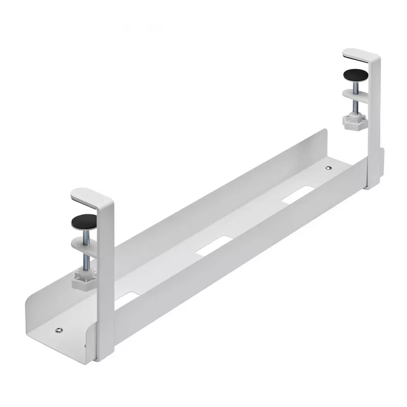 Calha para cabos Neomounts ADS07-121WH design com clipe, montagem universal, branco