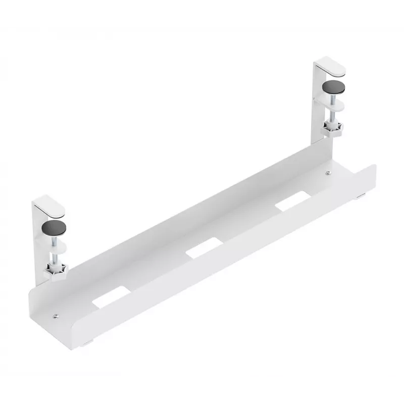 Calha para cabos Neomounts ADS07-121WH design com clipe, montagem universal, branco