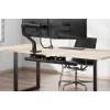 Calha para cabos Neomounts ADS07-122BL montagem por parafusos universal preto, montagem em parede/rack