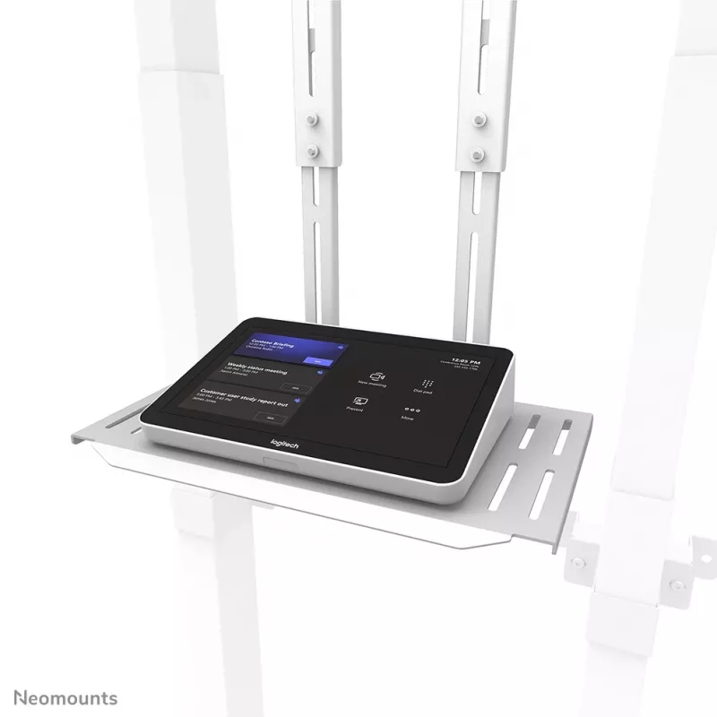 Neomounts AFL-875WH1 kit para videobar e multimédia, prateleira para câmara/AV, com adaptador Logitech Rally Bar (Mini), máx. 9 kg, aço, branco