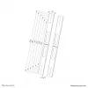 Kit de extensão Neomounts AWL-250BL18 VESA 400x600 800x800