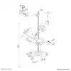 Posto de trabalho móvel Neomounts FPMA-MOBILE1800 10-27 polegadas