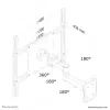 Suporte de parede para monitor/TV Neomounts FPMA-W960 23-52 polegadas - totalmente articulado