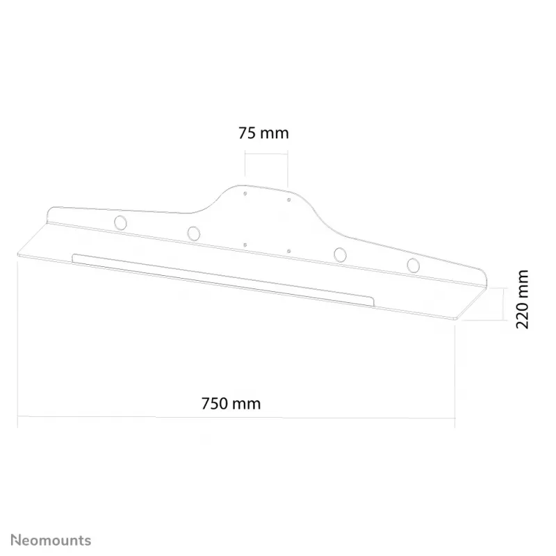 Bandeja para teclado/rato Neomounts KEYB-V100 - L 75 cm