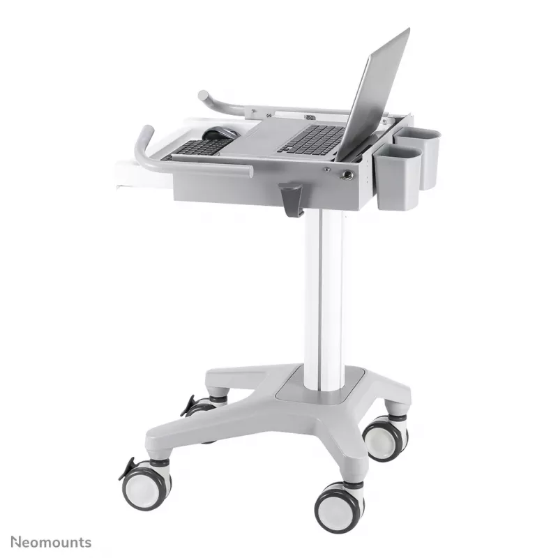 Carrinho multimédia Neomounts MED-M200 alumínio branco 1080 mm