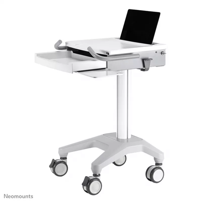 Carrinho multimédia Neomounts MED-M200 alumínio branco 1080 mm