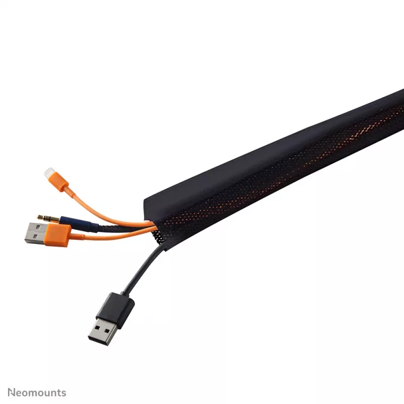 Organizador de cabos Neomounts NS-CS200Schwarz - para 8-10 cabos - universal