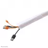 Organizador de cabos Neomounts NS-CS200WHITE - para 8-10 cabos - universal