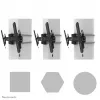 Suporte de coluna para TV Neomounts WL35S-910BL16 40-75 polegadas - inclinável - com fecho - Ø 25-100 cm