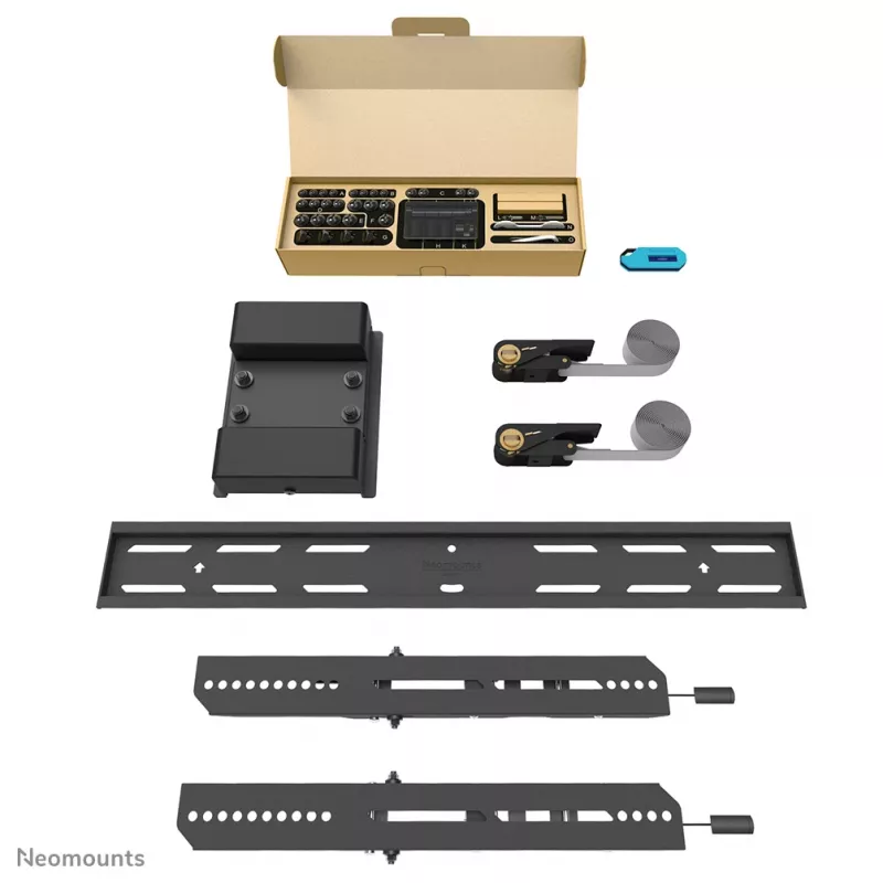 Suporte de coluna para TV Neomounts WL35S-910BL16 40-75 polegadas - inclinável - com fecho - Ø 25-100 cm