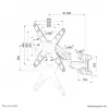 Suporte de parede para monitor/TV Neomounts WL70-550BL14 40-55 polegadas - mola a gás - totalmente articulado