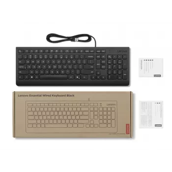 Teclado Lenovo 4Y41R64666 Home/Office USB finlandês, sueco preto