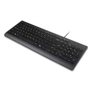 Teclado Lenovo 4Y41R64672 Home/Office USB US English preto tamanho completo com fios 105 teclas