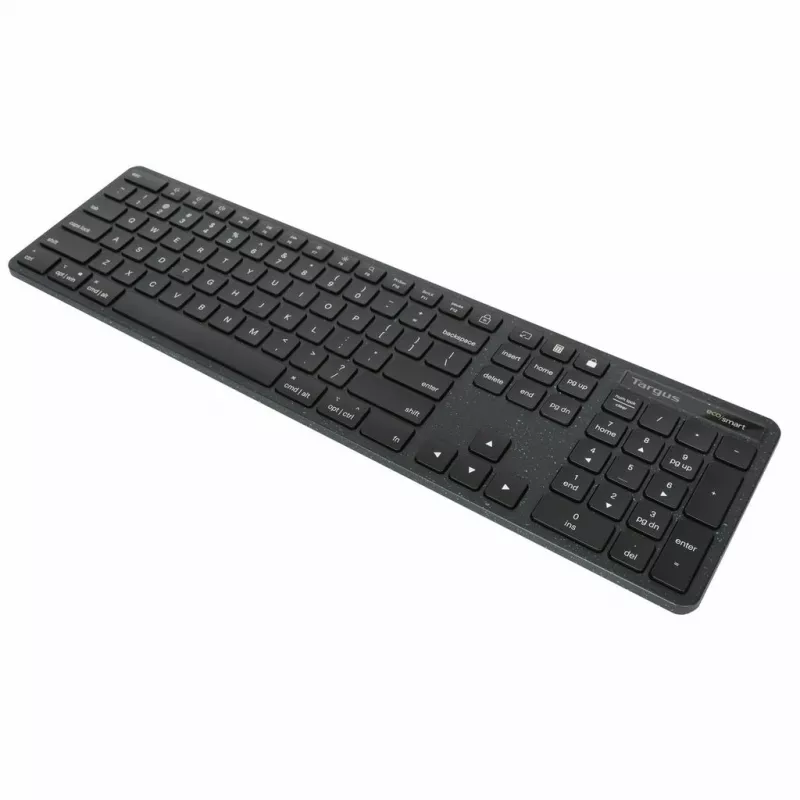 Targus EcoSmart AKB874NO teclado com fio de tamanho normal, USB, QWERTY nórdico, antimicrobiano, preto