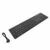 Targus EcoSmart AKB874NO teclado com fio de tamanho normal, USB, QWERTY nórdico, antimicrobiano, preto