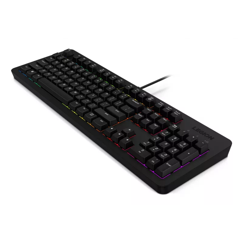 Lenovo Legion K310 RGB teclado gaming, USB, disposição inglês EUA, preto, de membrana