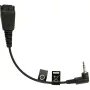 Acessório para headset Jabra 8800-00-46 cabo, QD para ficha jack 2,5 mm, angular, 15 cm, p. ex. para Panasonic GB500, PLX CA40