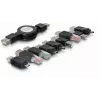 Kit de adaptadores USB DeLOCK 18612 preto 10 peças