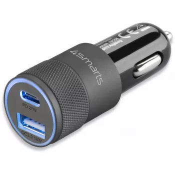 Carregador de dispositivo móvel 4smarts 464448 universal preto isqueiro automóvel
