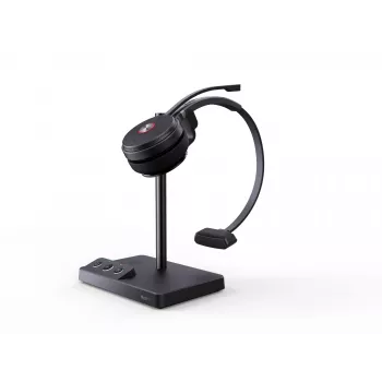 Headset Yealink WH62 Mono UC, sem fios, escritório/call center, 20 - 20000 Hz, 80 g, headset, preto