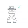 Suporte de documentos BakkerElkhuizen FlexDoc Cristal Clear