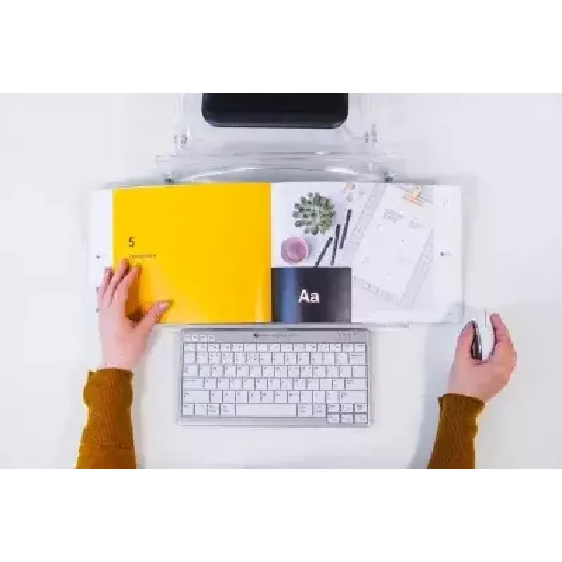 Suporte de documentos BakkerElkhuizen FlexDoc Cristal Clear