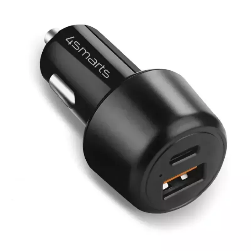 Carregador de automóvel 4smarts VoltRoad Ultimate para portáteis, smartphones e tablets com função de carregamento rápido