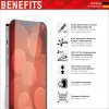 Proteção de ecrã Displex (10H) + capa para Apple iPhone 14, moldura de montagem Eco, + capa, vidro temperado, película protetora resistente a riscos