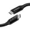 Cabo Edimax UC4 0,5 m 40 Gbit/s preto macho para macho