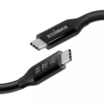Cabo Edimax UC4 0,5 m 40 Gbit/s preto macho para macho