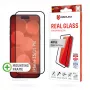 Película de vidro Displex Full Cover (10H) para Apple iPhone 15/15 Pro, moldura de montagem Eco, Full Cover