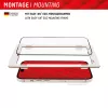 Película de vidro Displex Full Cover (10H) para Apple iPhone 15/15 Pro, moldura de montagem Eco, Full Cover