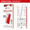 Película de vidro Displex Full Cover (10H) para Apple iPhone 15/15 Pro, moldura de montagem Eco, Full Cover