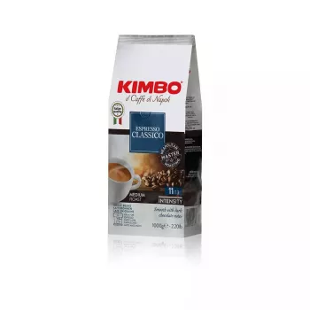 KIMBO 014089 Espresso Classico grãos de café 1 kg torra média