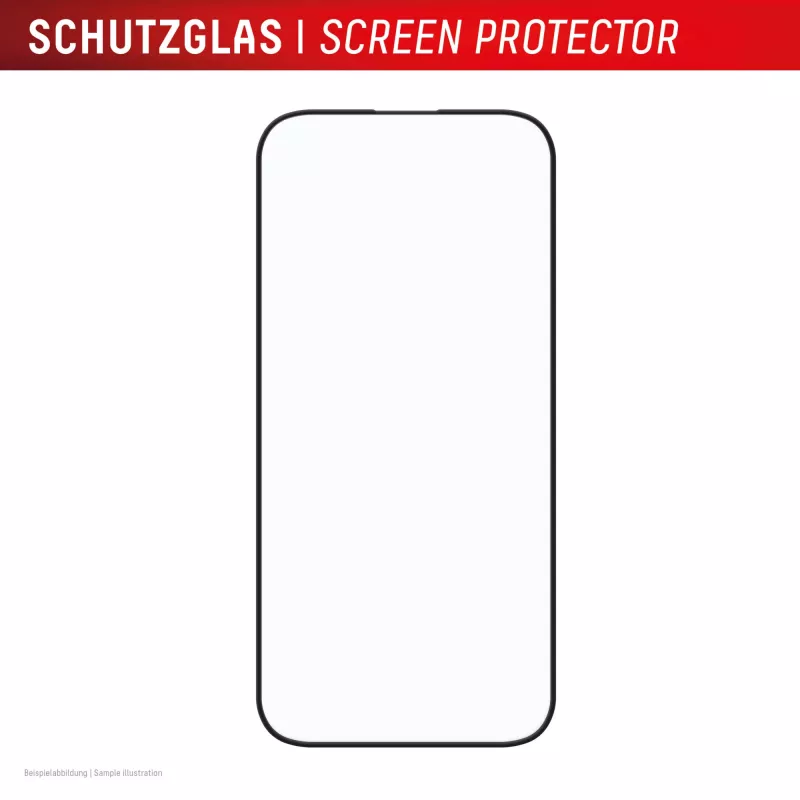 Película de proteção de ecrã Displex Premium (Full Cover, 10H) para Apple iPhone 16, moldura de montagem Eco, Full Cover