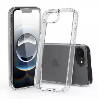 Nevox StyleShell SHOCKFlex 2496 capa para iPhone 16e / SE 2025, 15,5 cm (6,1 polegadas), transparente
