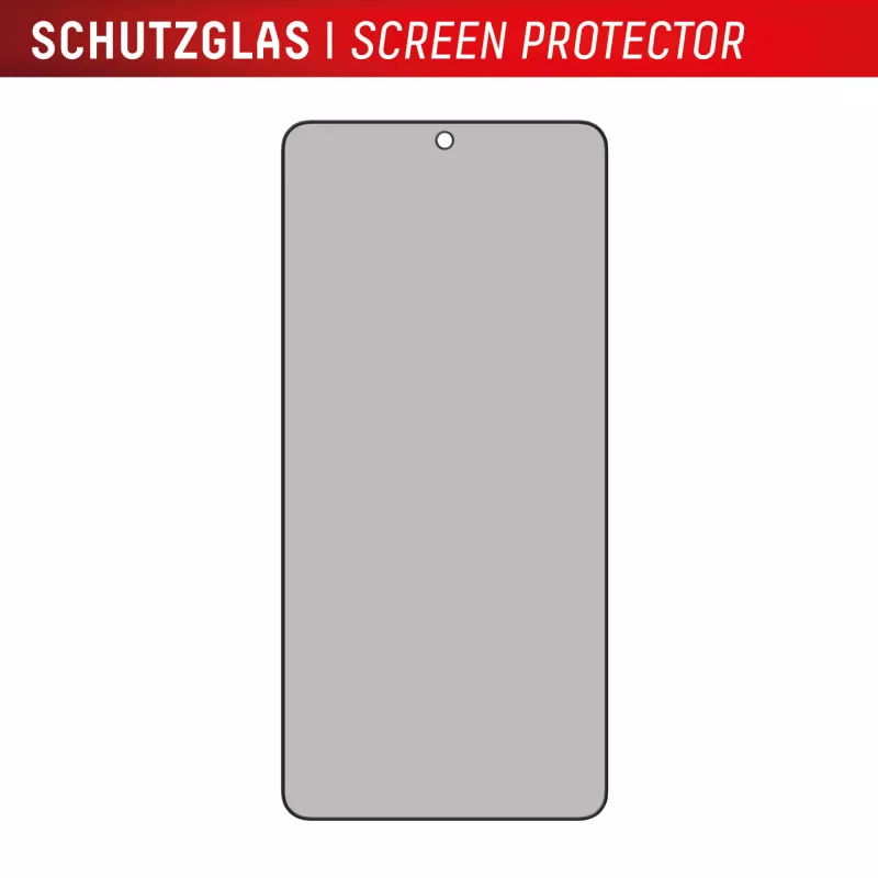 Película de proteção de ecrã com filtro de privacidade Displex (10H) para Samsung Galaxy S25 Edge, moldura de montagem Eco, filtro de privacidade