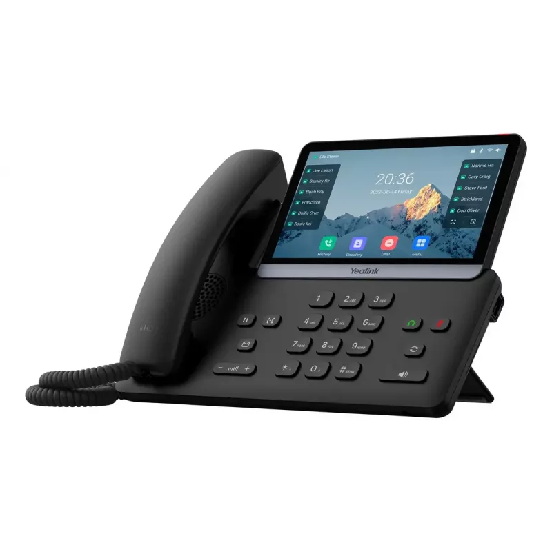 Telefone IP Yealink SIP-T77U ecrã tátil de 7 polegadas, áudio HD, telefone SIP de secretária