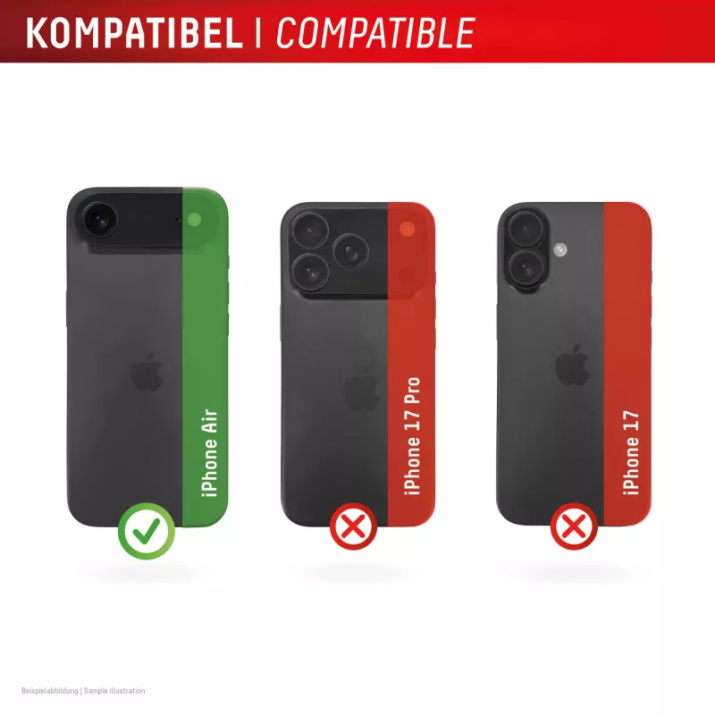 Vidro para lentes de câmara Displex Full Cover iPhone Air, 10H, proteção total da câmara, Quick Mount, 2 unid.