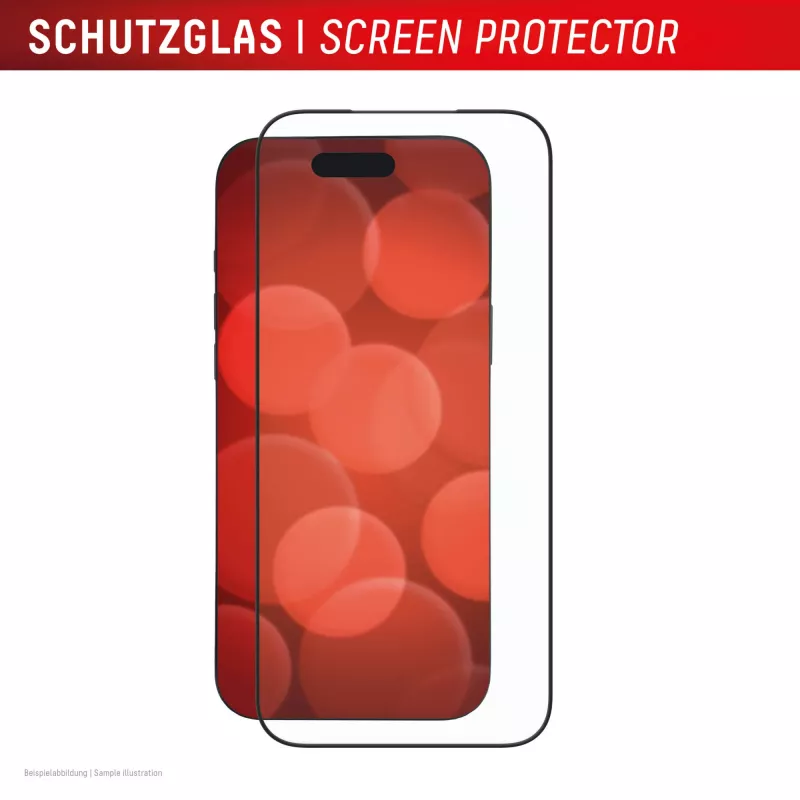 Película de proteção de ecrã Displex Premium (Full Cover, 10H) para Apple iPhone 17 Pro Max, moldura de montagem Eco, Full Cover