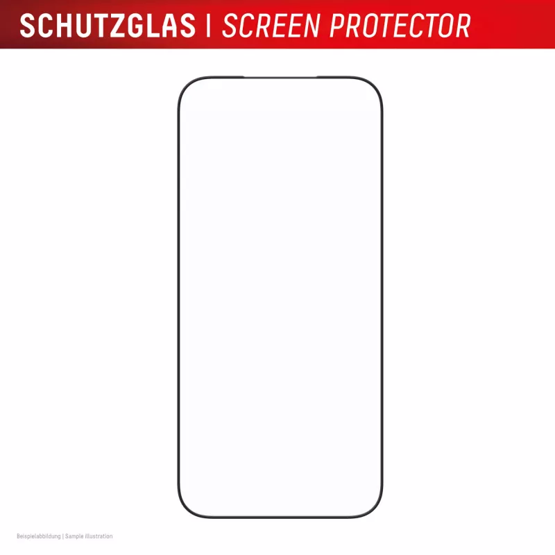 Película de proteção de ecrã Displex Premium (Full Cover, 10H) para Apple iPhone 17 Pro Max, moldura de montagem Eco, Full Cover