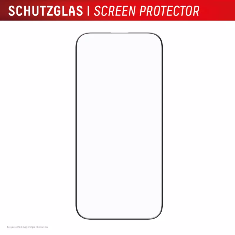 Displex película protetora premium (cobertura total, 10H) para Apple iPhone Air, moldura de montagem Eco, cobertura total