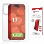 Displex película protetora de ecrã + capa para Apple iPhone 17, moldura de montagem Eco, resistente a riscos